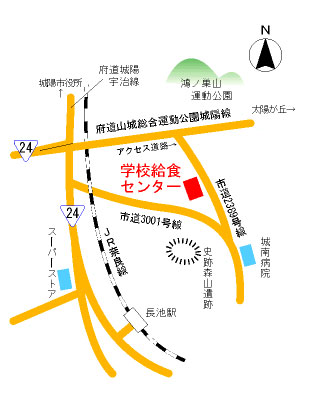 学校給食センター地図