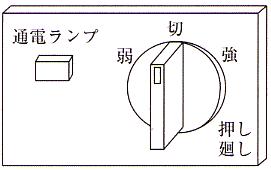 つまみが出たタイプの電気コンロのつまみ1