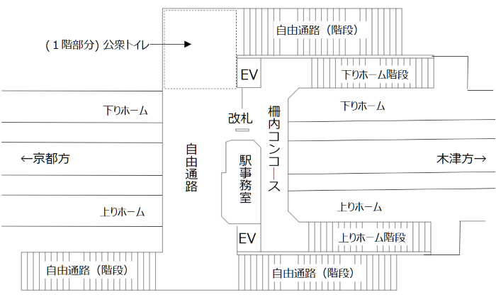 自由通路平面図