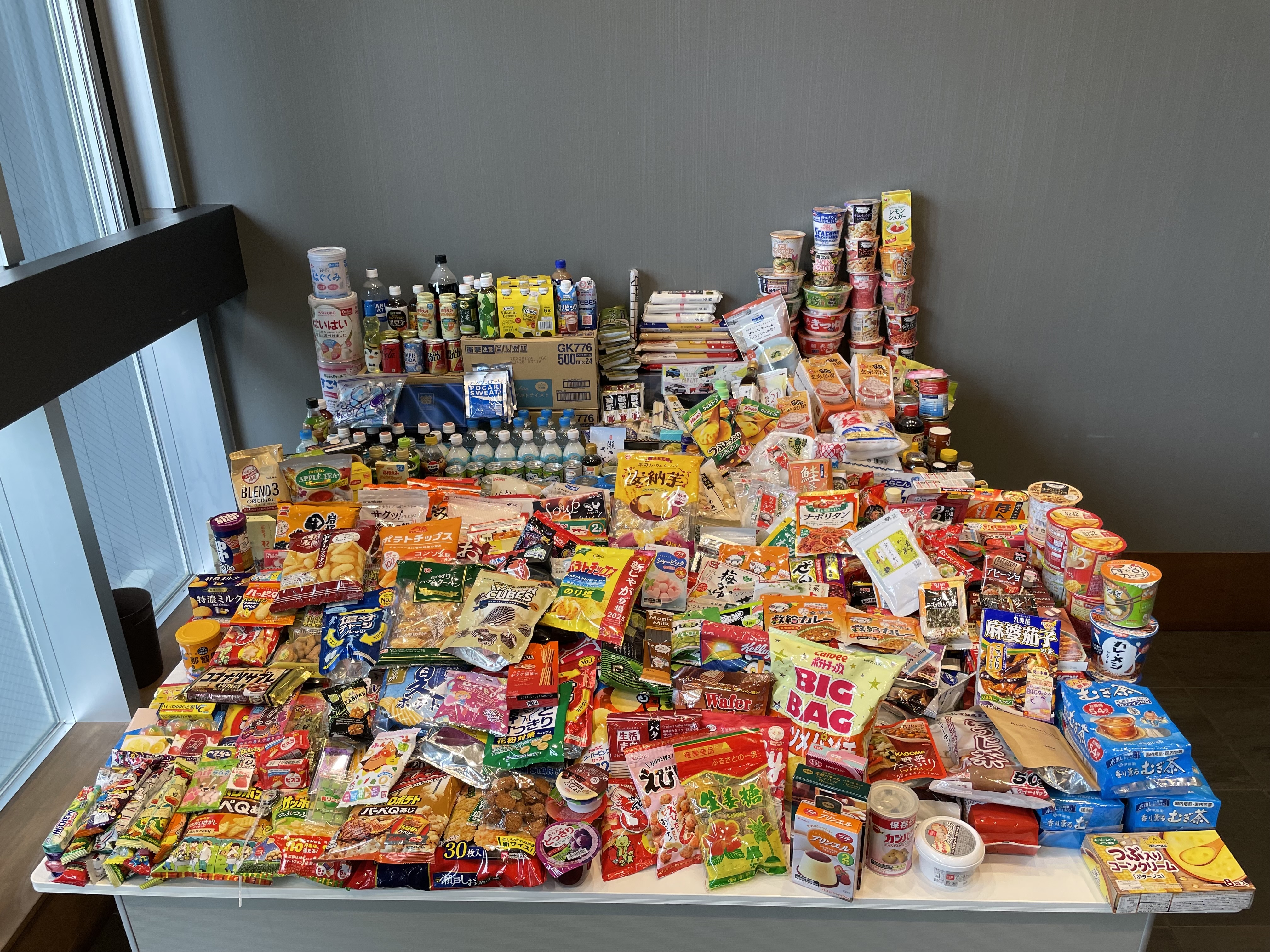 寄付のあった食品