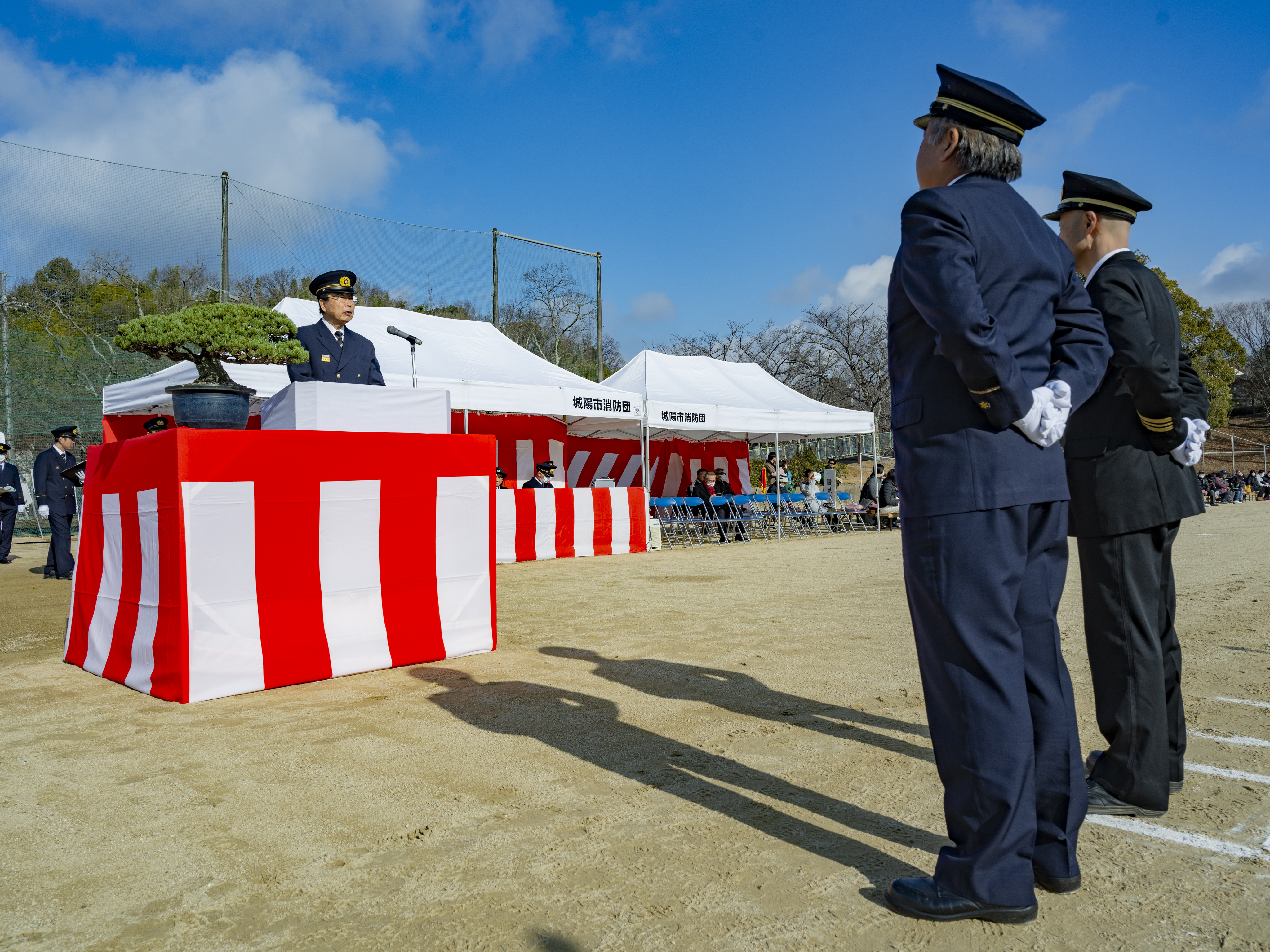 式辞を述べる奥田市長