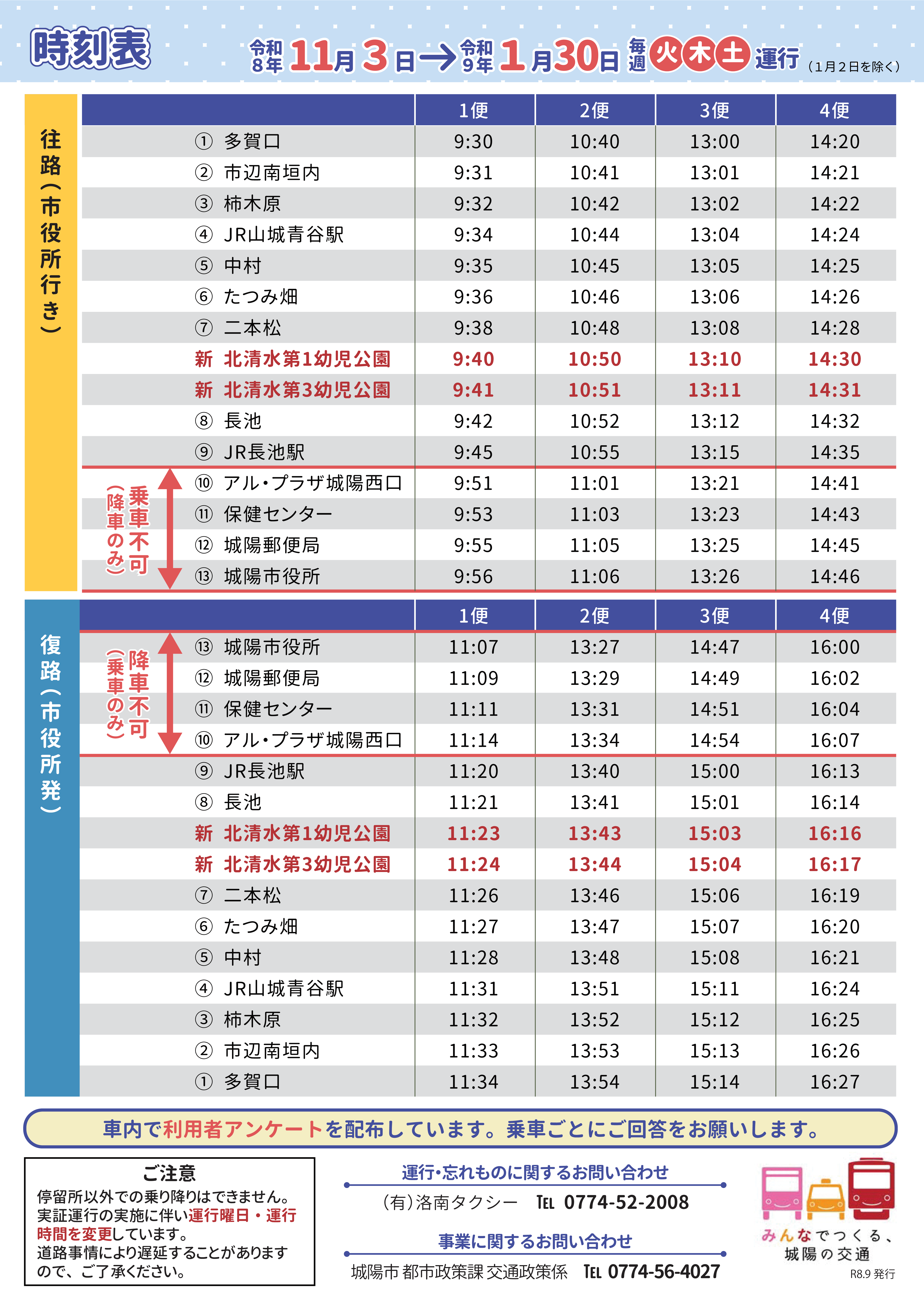青谷方面乗合タクシーチラシ裏面